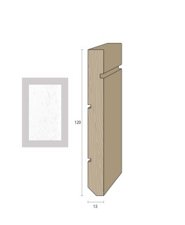 Massiccio 120x13 mm. (€/ML) Sagomato (Tiziano)