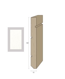 Massiccio 120x13 mm. (€/ML) Sagomato (Tiziano)