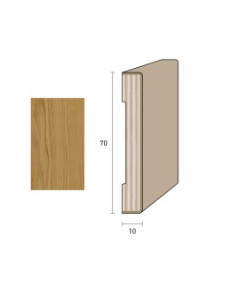 Coprifilo Porte 70x10 mm. (€/ML) Impiallacciato Smussato