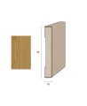 Coprifilo Porte 70x10 mm. (€/ML) Impiallacciato Smussato