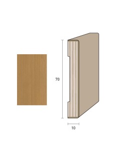 Coprifilo Porte 70x10 mm. (€/ML) Impiallacciato Smussato