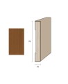 Coprifilo Porte 70x10 mm. (€/ML) Impiallacciato Smussato