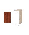 Coprifilo Porte 70x30 mm. (€/ML) con aletta Impiallacciato Smussato