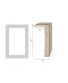 Coprifilo Porte 70x30 mm. (€/ML) con aletta Impiallacciato Smussato