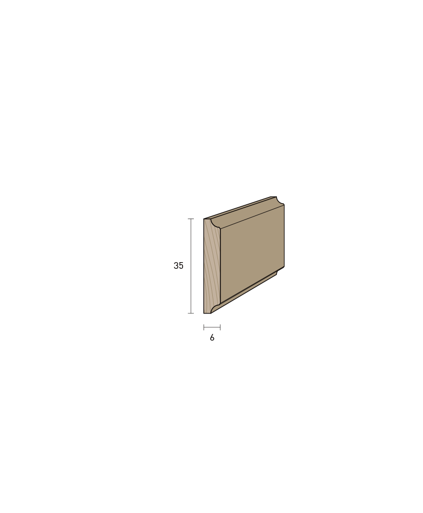 Piattina 33x7 mm. (€/ML) Massicci