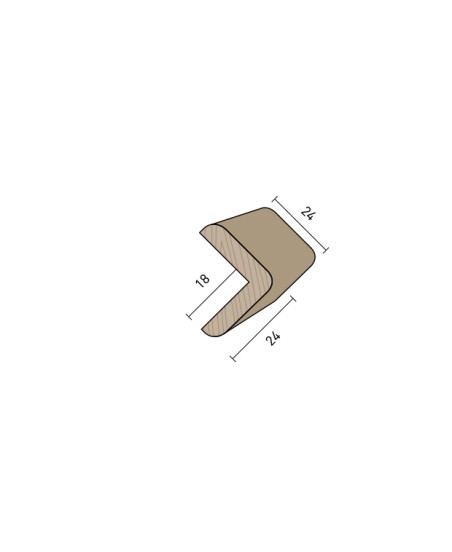 Paraspigolo 24x24 mm. (€/ML) Massicci