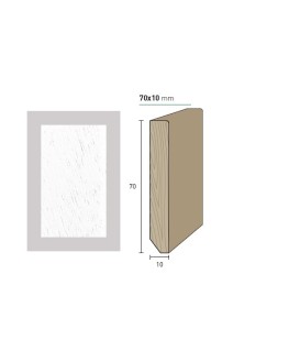 Massiccio 70x10 mm. (€/ML) Smussato