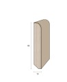 Impiallacciato 82x13 mm. (€/ML) Becco di Civetta