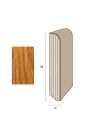Impiallacciato 82x13 mm. (€/ML) Becco di Civetta