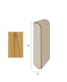 Impiallacciato 82x13 mm. (€/ML) Becco di Civetta