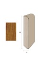 Impiallacciato 82x13 mm. (€/ML) Becco di Civetta