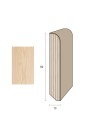 Impiallacciato 82x13 mm. (€/ML) Becco di Civetta