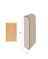 Impiallacciato 82x13 mm. (€/ML) Becco di Civetta