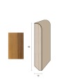 Impiallacciato 82x13 mm. (€/ML) Becco di Civetta