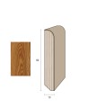 Impiallacciato 82x13 mm. (€/ML) Becco di Civetta