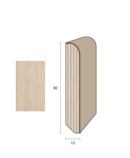 Impiallacciato 82x13 mm. (€/ML) Becco di Civetta