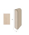 Impiallacciato 82x13 mm. (€/ML) Becco di Civetta