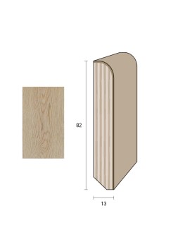 Impiallacciato 82x13 mm. (€/ML) Becco di Civetta