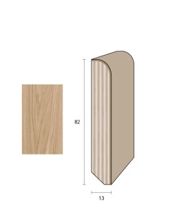 Impiallacciato 82x13 mm. (€/ML) Becco di Civetta
