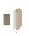 Impiallacciato 82x13 mm. (€/ML) Becco di Civetta
