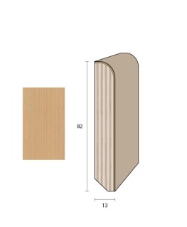 Impiallacciato 82x13 mm. (€/ML) Becco di Civetta
