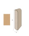 Impiallacciato 82x13 mm. (€/ML) Becco di Civetta