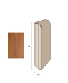 Impiallacciato 82x13 mm. (€/ML) Becco di Civetta