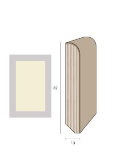 Impiallacciato 82x13 mm. (€/ML) Becco di Civetta