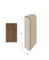 Impiallacciato 82x13 mm. (€/ML) Becco di Civetta