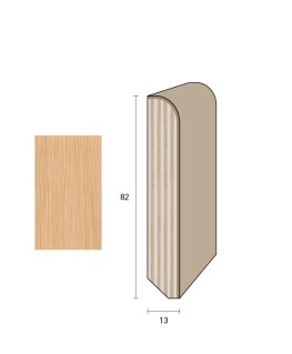 Impiallacciato 82x13 mm. (€/ML) Becco di Civetta
