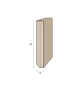 Impiallacciato 80x13 mm. (€/ML) Smussato