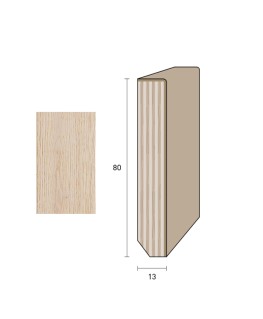 Impiallacciato 80x13 mm. (€/ML) Smussato