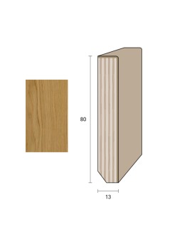 Impiallacciato 80x13 mm. (€/ML) Smussato