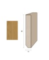 Impiallacciato 80x13 mm. (€/ML) Smussato