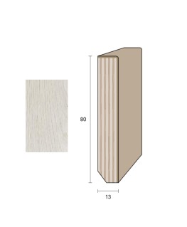 Impiallacciato 80x13 mm. (€/ML) Smussato