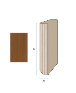 Impiallacciato 80x13 mm. (€/ML) Smussato