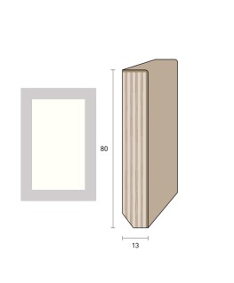 Impiallacciato 80x13 mm. (€/ML) Smussato