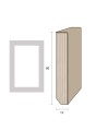 Impiallacciato 80x13 mm. (€/ML) Smussato
