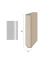 Impiallacciato 80x13 mm. (€/ML) Smussato