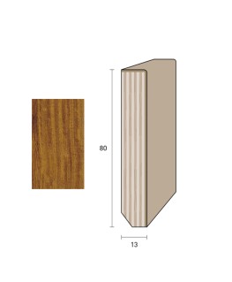 Impiallacciato 80x13 mm. (€/ML) Smussato