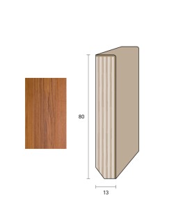 Impiallacciato 80x13 mm. (€/ML) Smussato