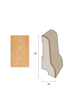 Impiallacciato 60x20 mm. (€/ML) Tipo Milano