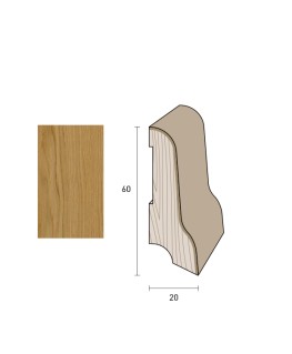 Impiallacciato 60x20 mm. (€/ML) Tipo Milano