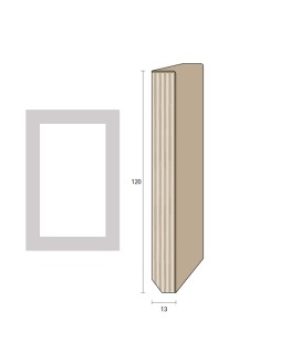Impiallacciato 120x13 mm. (€/ML) Smussato
